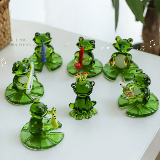 Dolls House Accessories 6 Frogs Miniature Animal Garden Pond Halloween 
